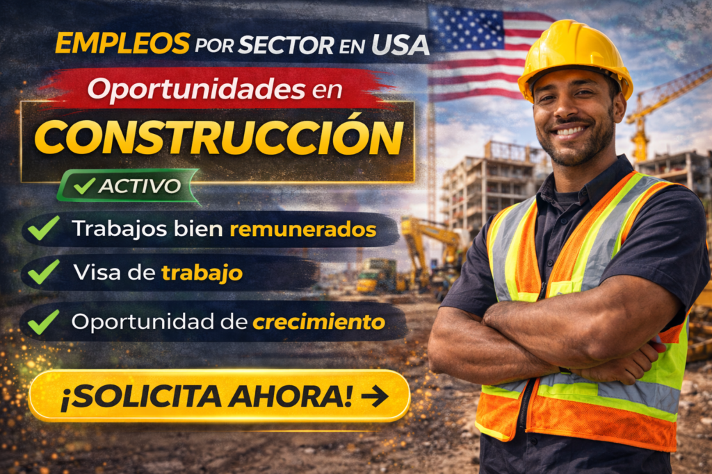 Empleos por sector en USA