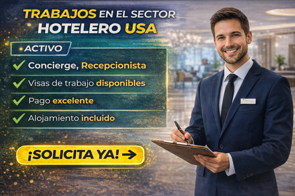 trabajos en sector hotelero
