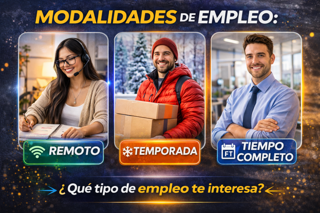 modalidades de empleo en Estados Unidos