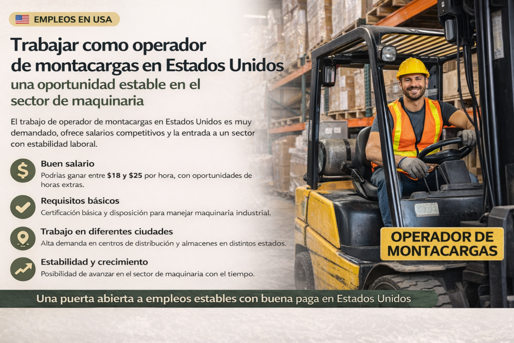 operador de montacargas
